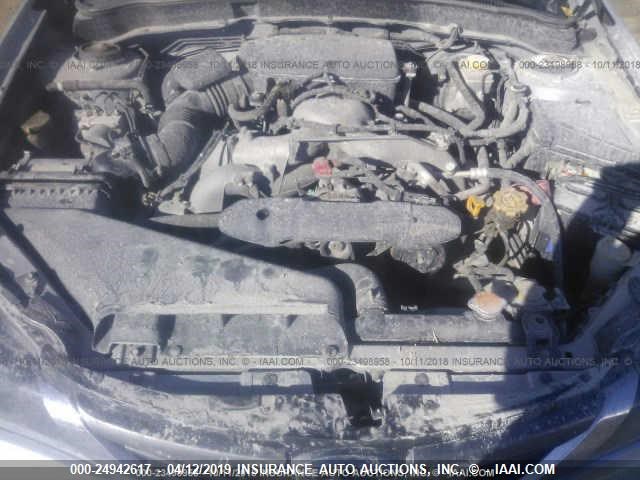 JF1GE61638H501148 - 2008 SUBARU IMPREZA 2.5I SILVER photo 10