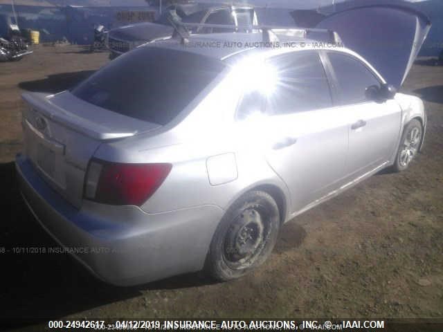 JF1GE61638H501148 - 2008 SUBARU IMPREZA 2.5I SILVER photo 4