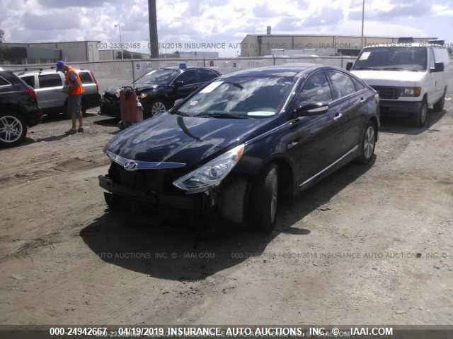 KMHEC4A40CA062997 - 2012 HYUNDAI SONATA HYBRID BLACK photo 2