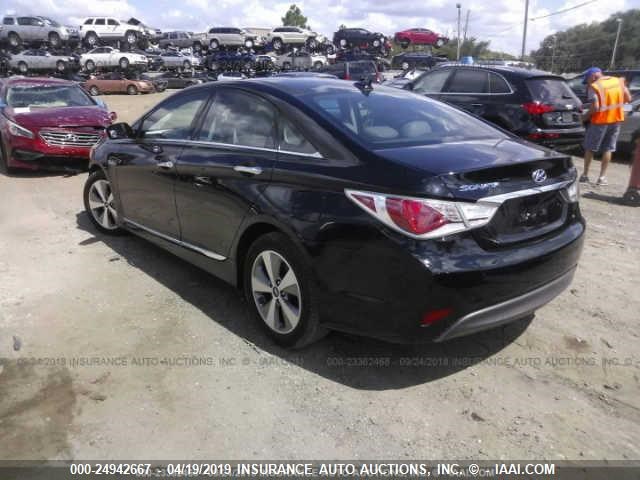 KMHEC4A40CA062997 - 2012 HYUNDAI SONATA HYBRID BLACK photo 3