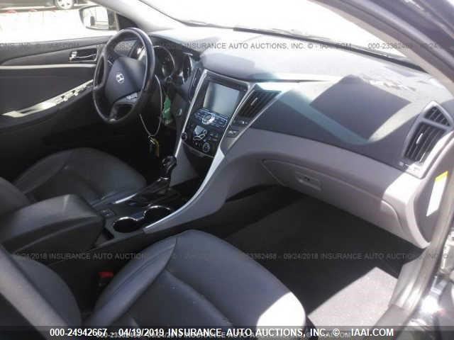 KMHEC4A40CA062997 - 2012 HYUNDAI SONATA HYBRID BLACK photo 5