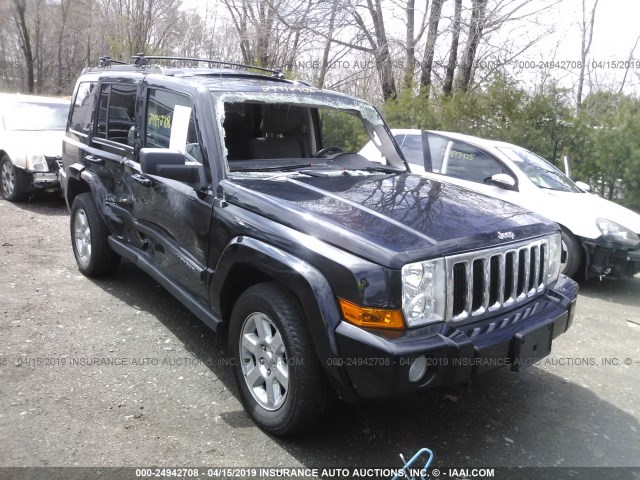 1J8HG48KX7C624725 - 2007 JEEP COMMANDER BLACK photo 1
