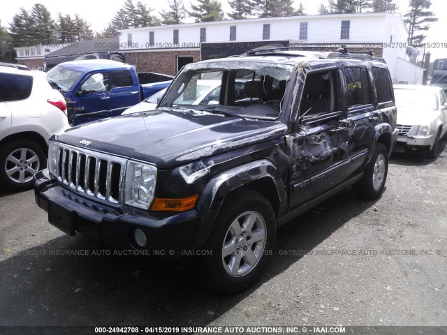 1J8HG48KX7C624725 - 2007 JEEP COMMANDER BLACK photo 2
