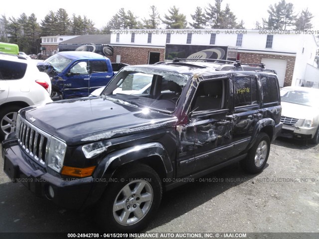 1J8HG48KX7C624725 - 2007 JEEP COMMANDER BLACK photo 6
