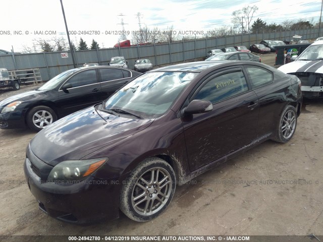 JTKDE167690283541 - 2009 TOYOTA SCION TC ბურგუნდია ფოტო 2
