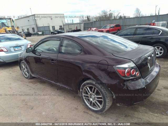 JTKDE167690283541 - 2009 TOYOTA SCION TC ბურგუნდია ფოტო 3