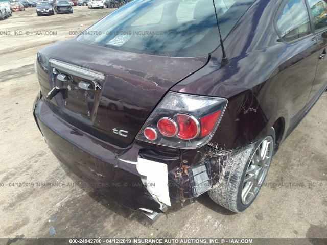 JTKDE167690283541 - 2009 TOYOTA SCION TC ბურგუნდია ფოტო 6