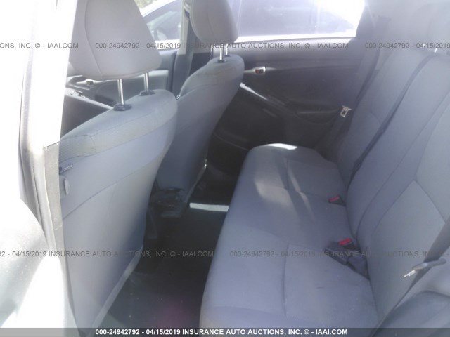 2T1KU4EE1CC881391 - 2012 TOYOTA COROLLA MATRIX  SILVER photo 8