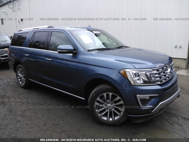 1FMJK1KT2JEA41788 - 2018 FORD EXPEDITION MAX LIMITED BLUE photo 1