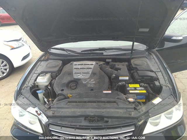 KMHFC46F27A171966 - 2007 HYUNDAI AZERA SE/LIMITED BLACK photo 10