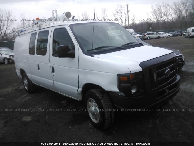 1FTNE1EW6CDA27372 - 2012 FORD ECONOLINE E150 VAN WHITE photo 1