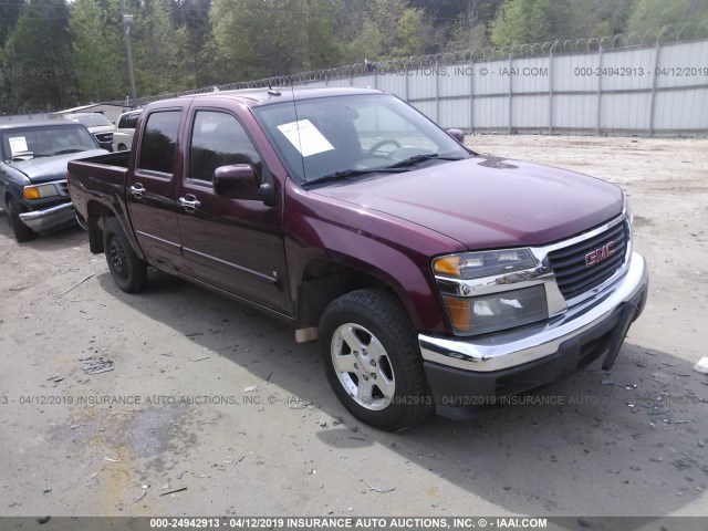 1GTCS139998117226 - 2009 GMC CANYON BURGUNDY photo 1