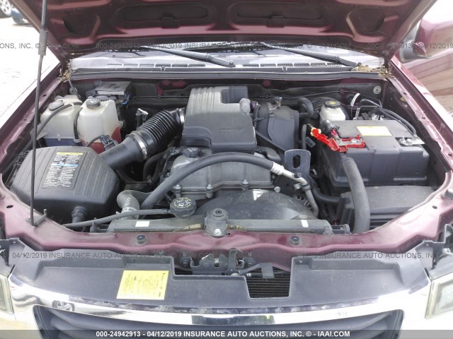 1GTCS139998117226 - 2009 GMC CANYON BURGUNDY photo 10