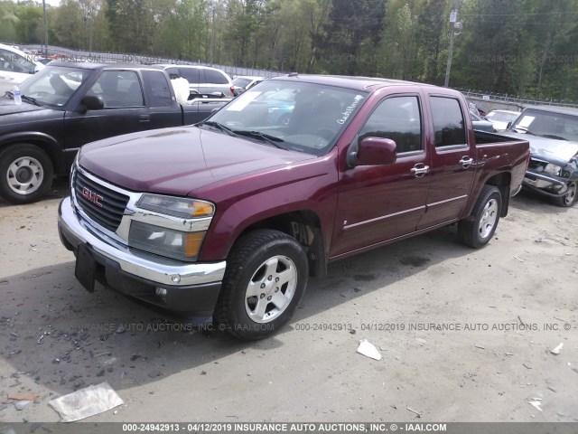 1GTCS139998117226 - 2009 GMC CANYON BURGUNDY photo 2