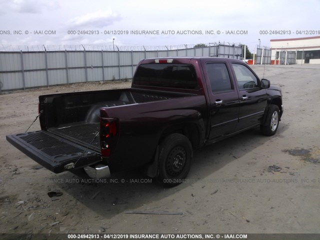 1GTCS139998117226 - 2009 GMC CANYON BURGUNDY photo 4