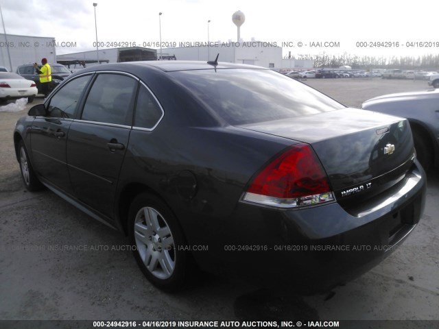 2G1WB5E38E1135025 - 2014 CHEVROLET IMPALA LIMITED LT BLACK photo 3