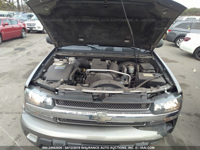 1GNDT13S862294828 - 2006 CHEVROLET TRAILBLAZER LS/LT GRAY photo 10