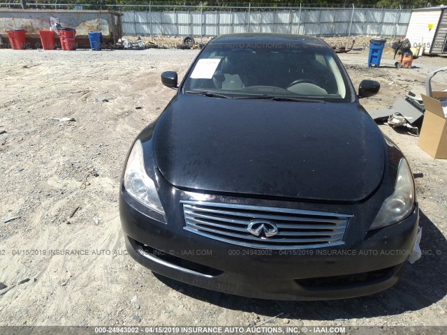 JNKCV66E29M721977 - 2009 INFINITI G37 SPORT BLACK photo 6