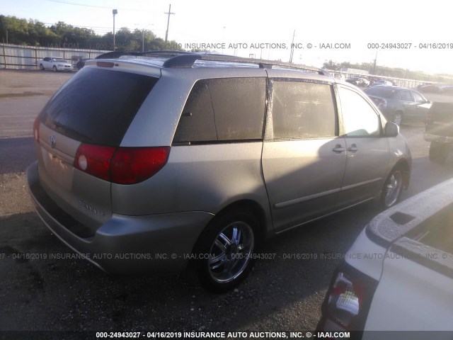 5TDZK23C88S168741 - 2008 TOYOTA SIENNA CE/LE GOLD photo 4