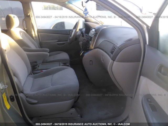 5TDZK23C88S168741 - 2008 TOYOTA SIENNA CE/LE GOLD photo 5