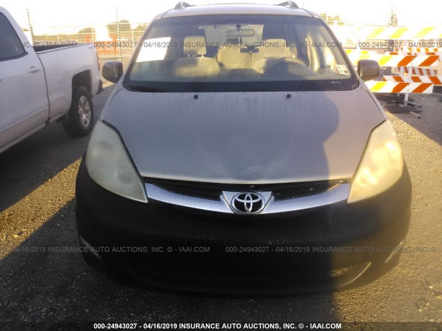 5TDZK23C88S168741 - 2008 TOYOTA SIENNA CE/LE GOLD photo 6