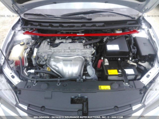 JTKJF5C77E3070117 - 2014 TOYOTA SCION TC ვერცხლისფერი ფოტო 10