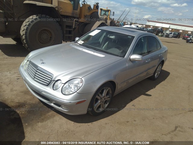 WDBUF83J65X168144 - 2005 MERCEDES-BENZ E 500 4MATIC SILVER photo 2