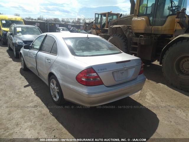 WDBUF83J65X168144 - 2005 MERCEDES-BENZ E 500 4MATIC SILVER photo 3