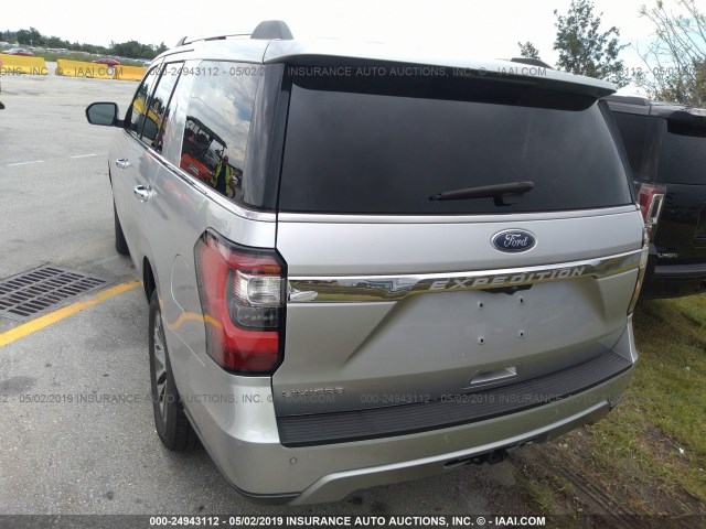 1FMJU1KT7JEA11163 - 2018 FORD EXPEDITION LIMITED SILVER photo 3