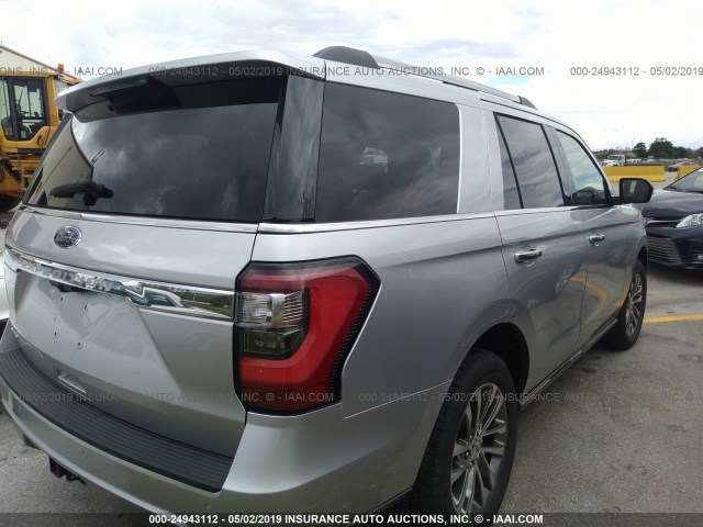 1FMJU1KT7JEA11163 - 2018 FORD EXPEDITION LIMITED SILVER photo 4