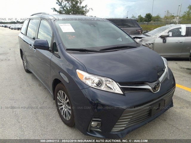 5TDYZ3DCXJS932350 - 2018 TOYOTA SIENNA XLE/LIMITED BLUE photo 1