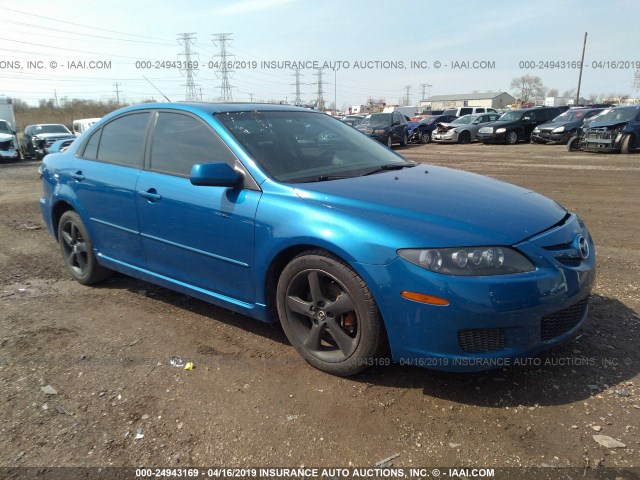 1YVHP84C875M40136 - 2007 MAZDA 6 I BLUE photo 1