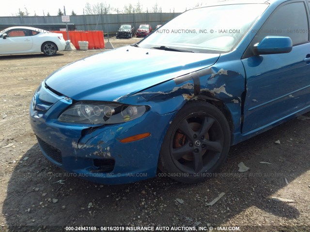 1YVHP84C875M40136 - 2007 MAZDA 6 I BLUE photo 6