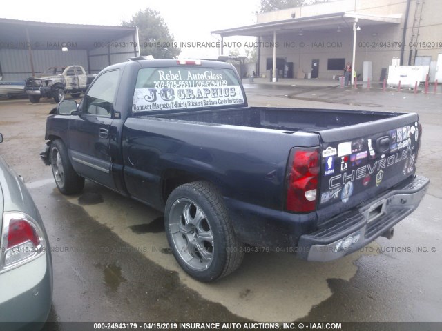 1GCEC14X65Z275238 - 2005 CHEVROLET SILVERADO C1500 BLUE photo 3