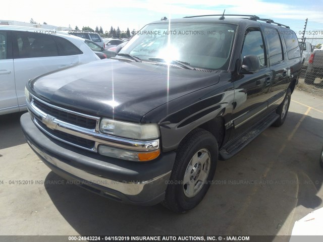 3GNEC16T94G327428 - 2004 CHEVROLET SUBURBAN C1500 BLACK photo 2