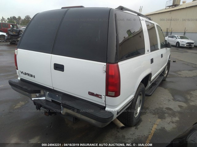 1GKEK13R9XJ749467 - 1999 GMC YUKON WHITE photo 4