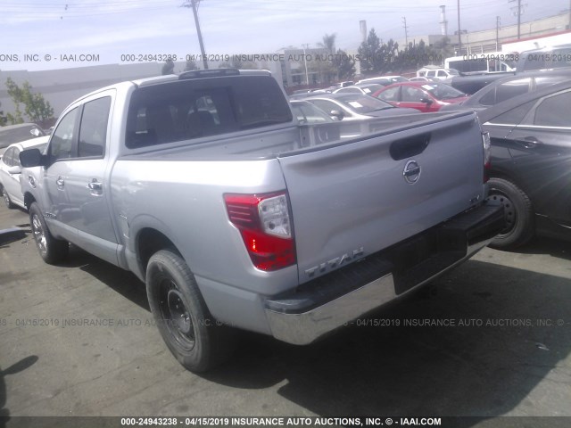 1N6AA1EK6HN528154 - 2017 NISSAN TITAN S SILVER photo 3