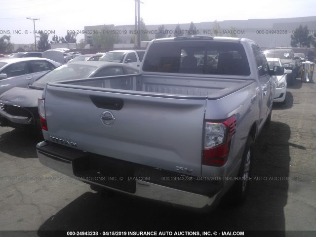 1N6AA1EK6HN528154 - 2017 NISSAN TITAN S SILVER photo 4