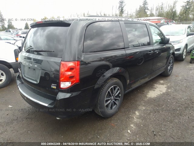 2C4RDGEG5JR341458 - 2018 DODGE GRAND CARAVAN GT BLACK photo 4