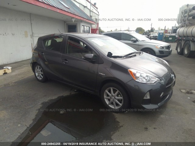 JTDKDTB33E1071894 - 2014 TOYOTA PRIUS C GRAY photo 1