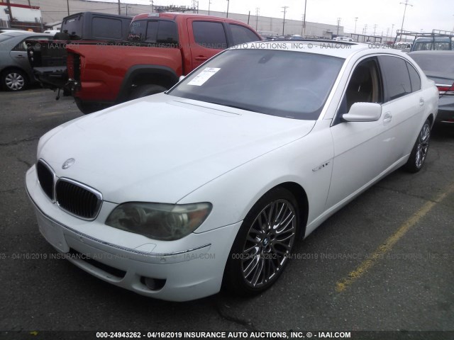 WBAHN83586DT33796 - 2006 BMW 750 LI WHITE photo 2