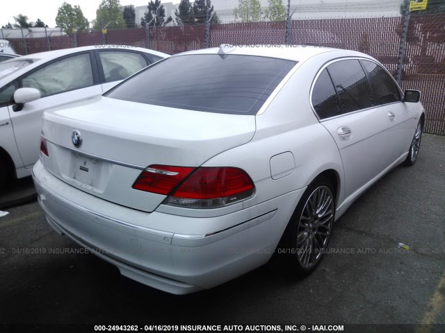 WBAHN83586DT33796 - 2006 BMW 750 LI WHITE photo 4