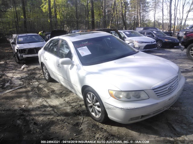 KMHFC46F27A210216 - 2007 HYUNDAI AZERA SE/LIMITED WHITE photo 1