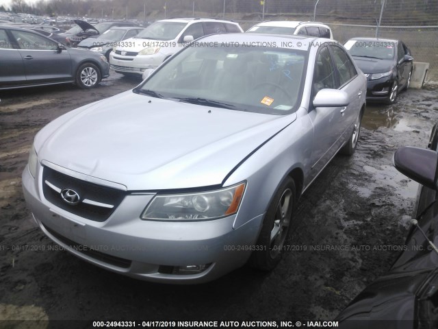 5NPEU46F28H357921 - 2008 HYUNDAI SONATA SE/LIMITED SILVER photo 2