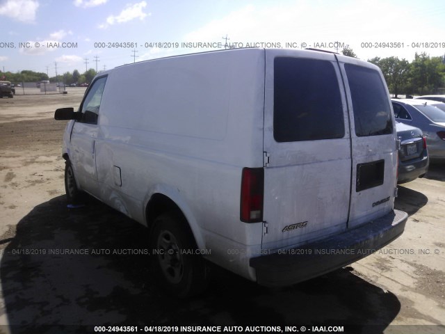 1GCDM19X65B133272 - 2005 CHEVROLET ASTRO WHITE photo 3