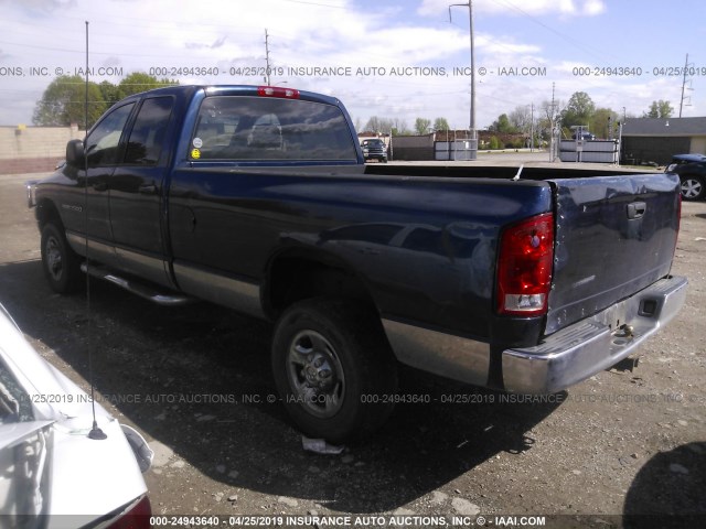 3D7KU286X3G704469 - 2003 DODGE RAM 2500 ST/SLT BLUE photo 3