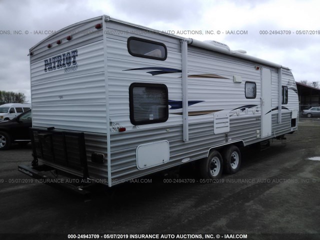 4X4TCKD22CK015761 - 2012 FOREST RIVER CHEROKEE TRAVEL TRAILERS  WHITE photo 4