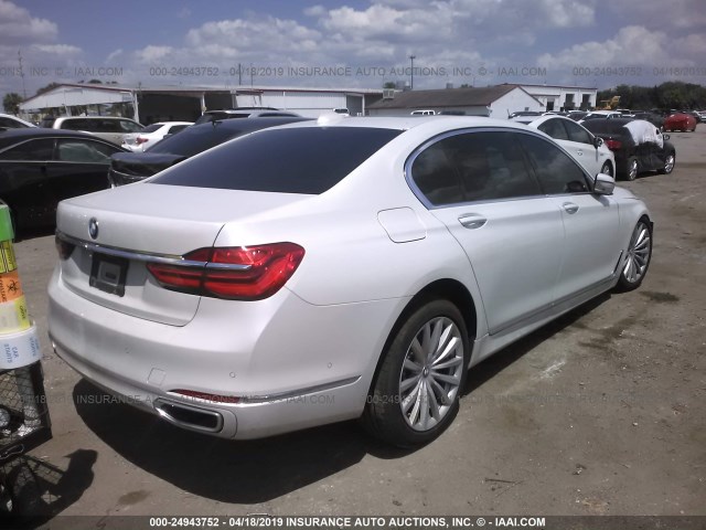 WBA7E2C50GG546850 - 2016 BMW 740 I WHITE photo 4