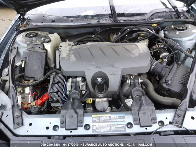 2G2WP552961243479 - 2006 PONTIAC GRAND PRIX BLUE photo 10