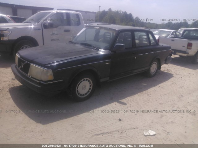 YV1AS8808P1481910 - 1993 VOLVO 240 BLACK photo 2